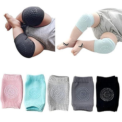 2 Pair Baby Knee Pads for Crawling | Anti-Slip Safety Knee Protectors for Infants