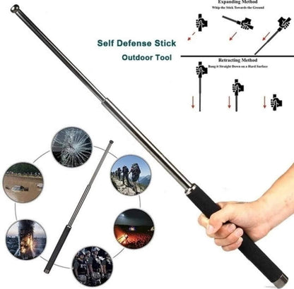 Self Defense Stick | Extendable Telescopic Steel Safety Baton | Retractable Hand Pointer (Pack of 1)