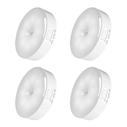 Motion Sensor Lights Wireless Body LED Night Light USB Rechargeable for Hallway, Wardrobe,Bedroom, Bathroom, Kitchen, Basement, Cupboard, Garage etc.