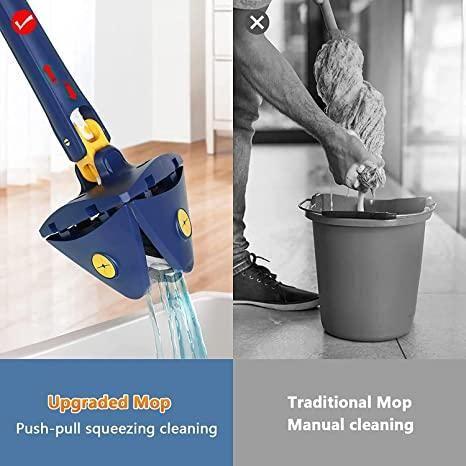 Twist & Clean Mop - 360 Rotatable Triangle Mop