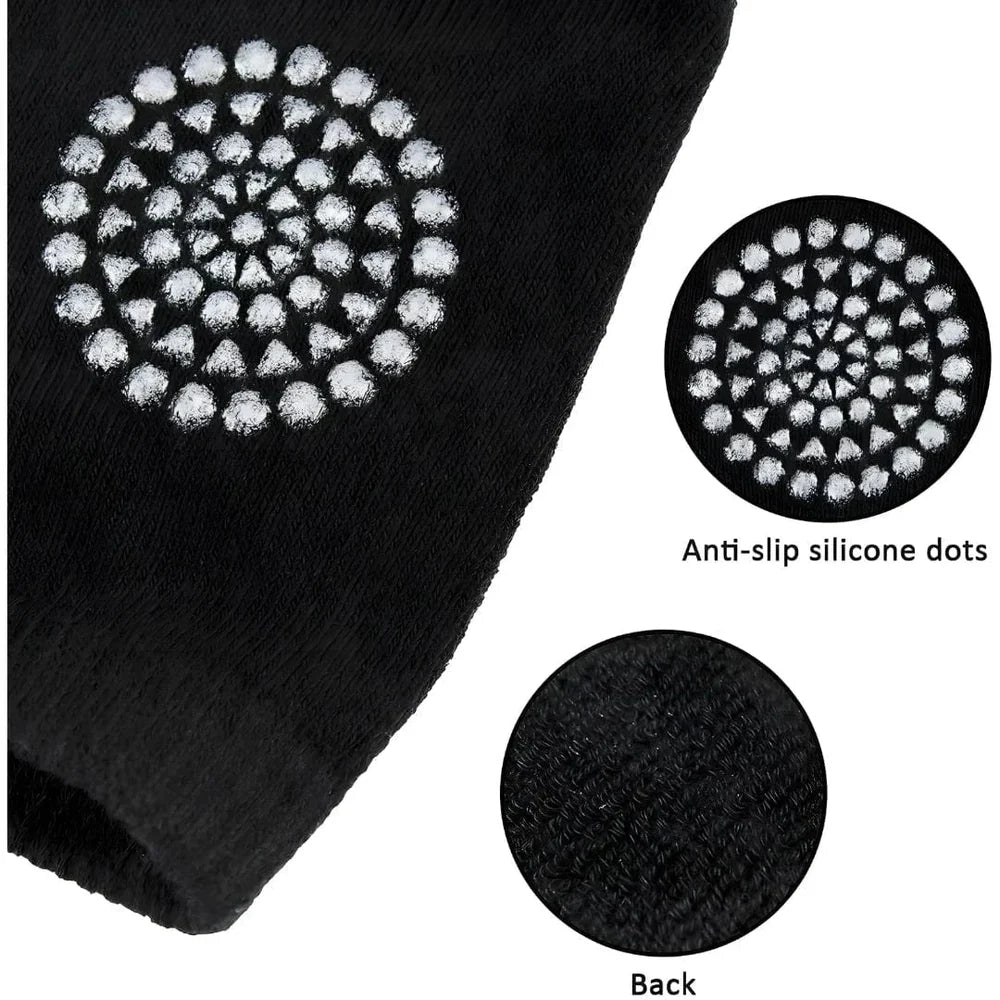 2 Pair Baby Knee Pads for Crawling | Anti-Slip Safety Knee Protectors for Infants