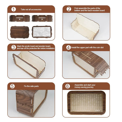 Vaultique™ ₹1 Lakh Savings Challenge Piggy Bank