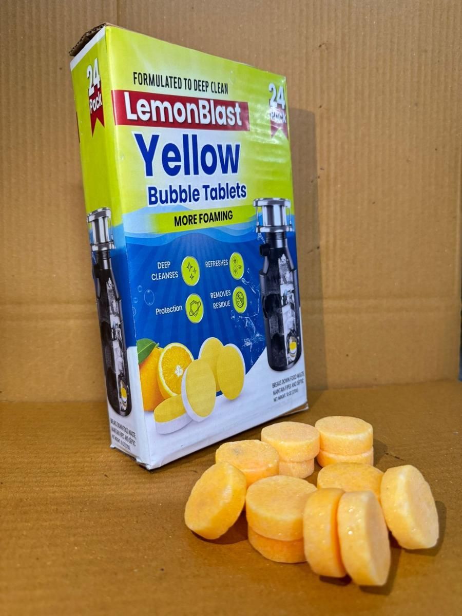 LemonBlast Yellow Bubble Tablets (Buy 12 Get 12 FREE)
