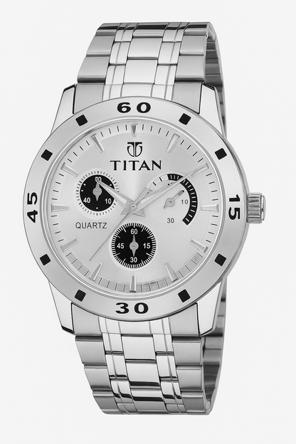 Analog Stylish Watch for Men – Unique Design with Premium Finish (Grey Metal)