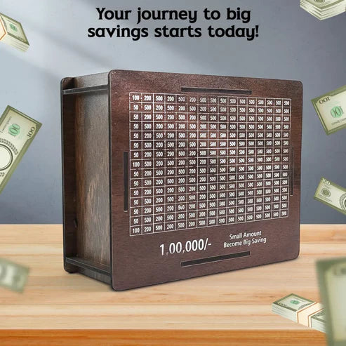 Vaultique ₹1 Lakh Saving Goal Money Bank
