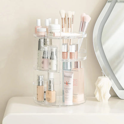 Cosmetic Adjustable 360° Rotating Makeup Storage Organizer