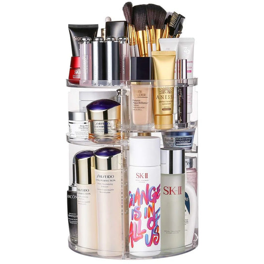 Cosmetic Adjustable 360° Rotating Makeup Storage Organizer