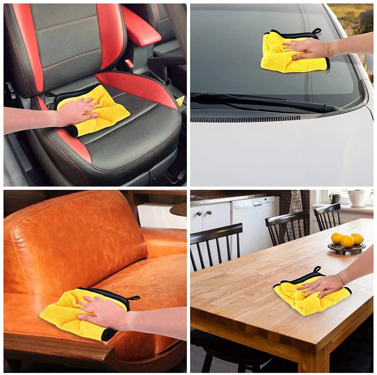 Microfiber Car Cleaning Towel Cloth Super Soft 800 GSM Microfiber Cloth for Car