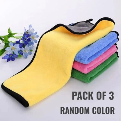 Premium Set of 3 Thick 800 GSM Microfiber Cloth for Car