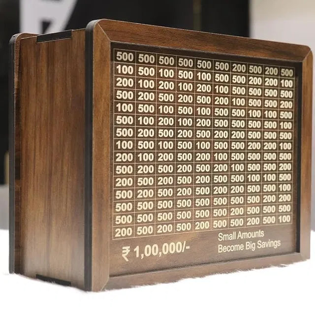 Vaultique™ ₹1 Lakh Savings Challenge Piggy Bank