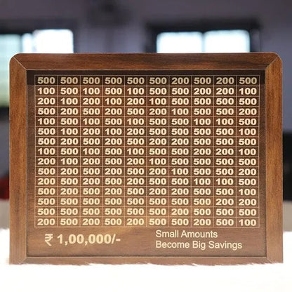 Vaultique™ ₹1 Lakh Savings Challenge Piggy Bank