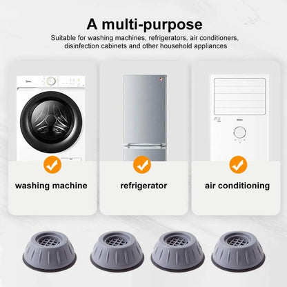 Anti Vibration Pads for Washing Machine with Suction Cup (Pack Of 4)