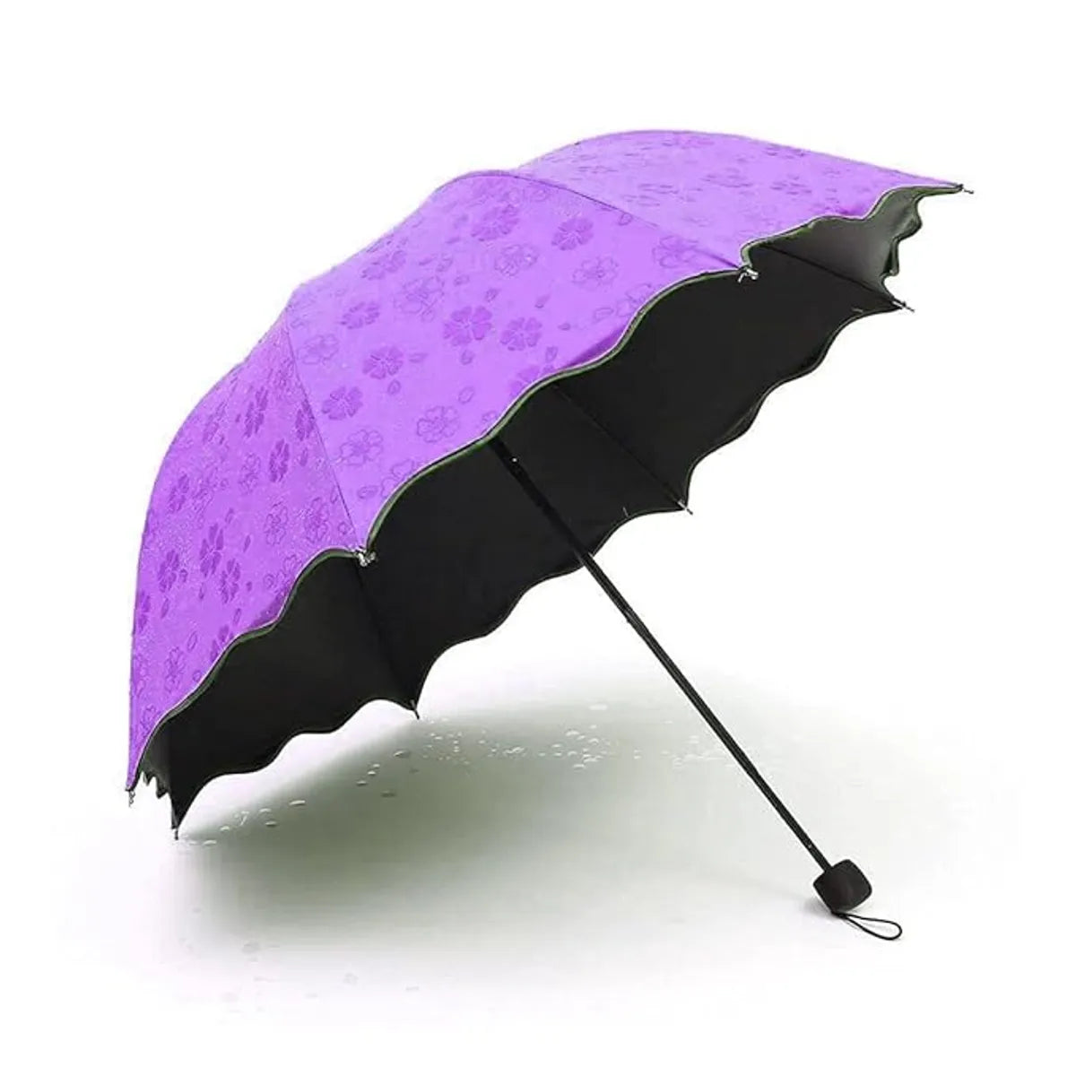 Magic Umbrella with Cover, Compact Travelling Umbrella, Polyester & UV Protection Fabric