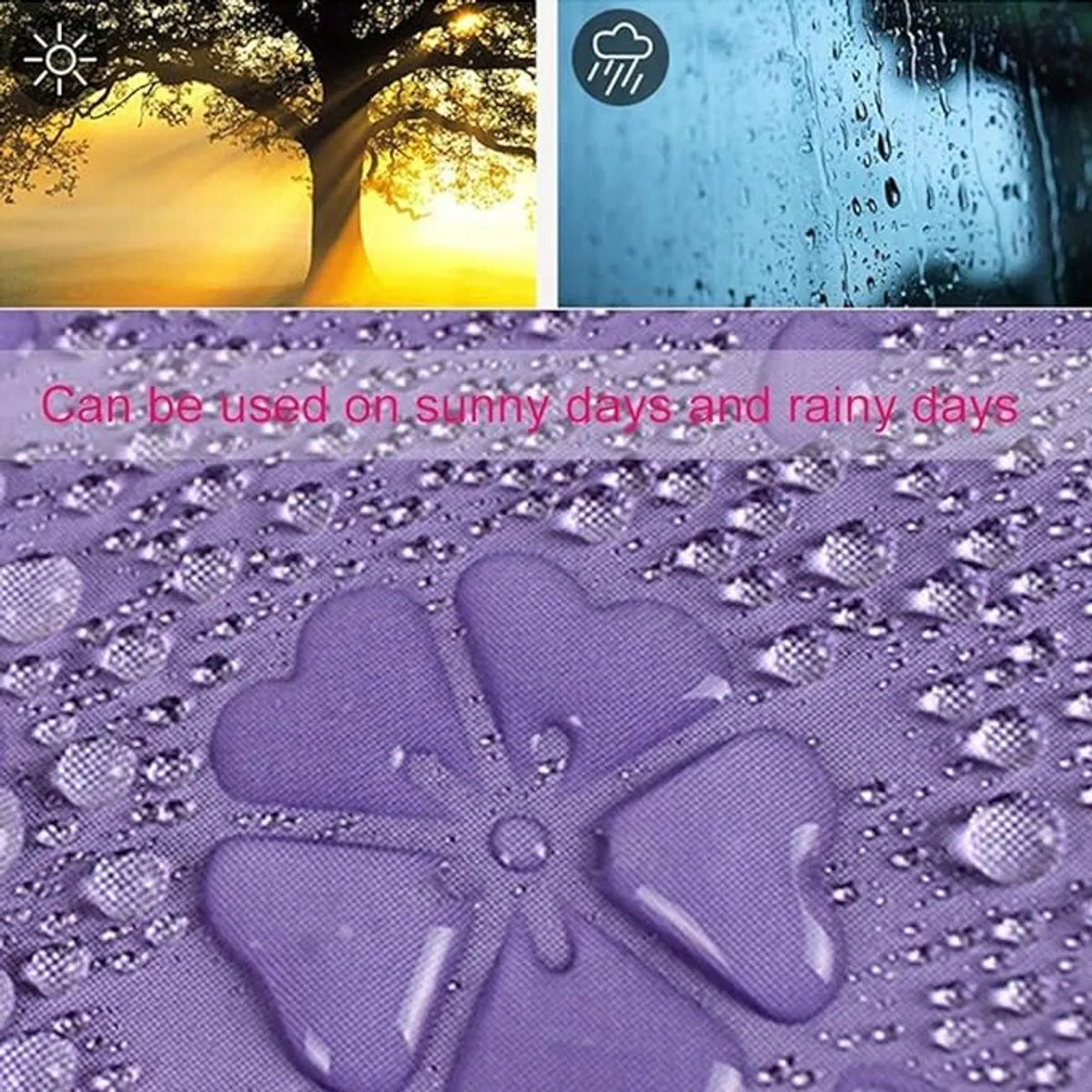 Magic Umbrella with Cover, Compact Travelling Umbrella, Polyester & UV Protection Fabric