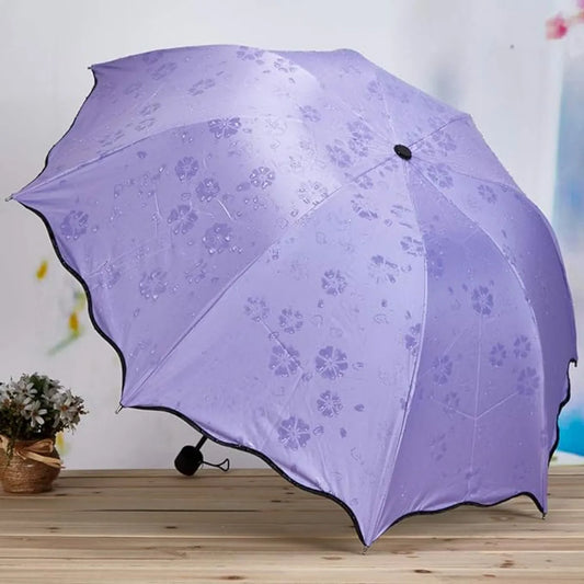 Magic Umbrella with Cover, Compact Travelling Umbrella, Polyester & UV Protection Fabric