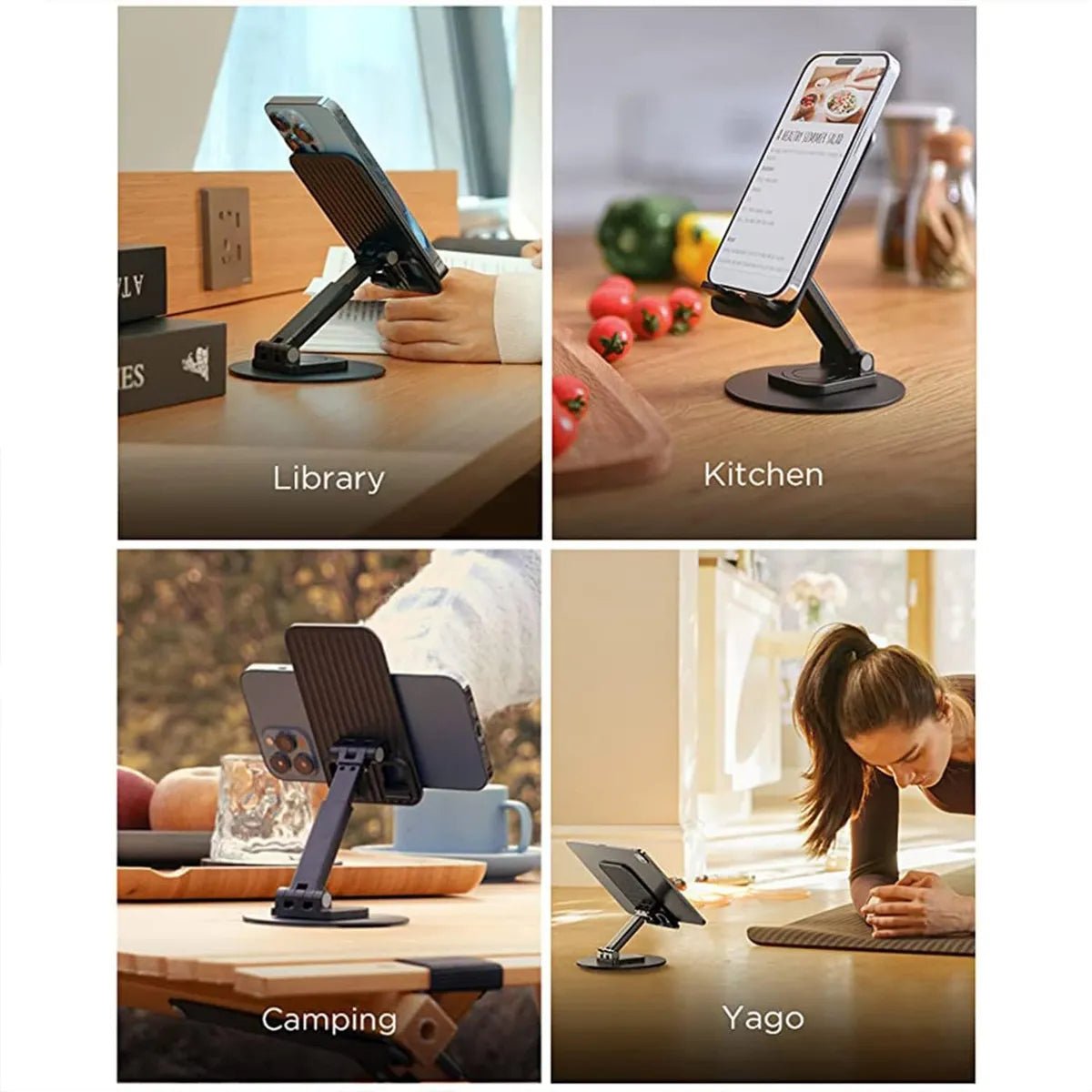 Mobile Stand 360° Rotation Height and Angle Adjustable